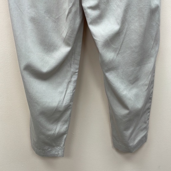 NWOT INC International Concepts High Rise Paperbag Tapered Leg Ankle Pant Tan 14 - Picture 7 of 9